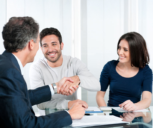Candid Books tax accountant shaking hands with a client for personalised financial and tax advice during a meeting in Melton.
